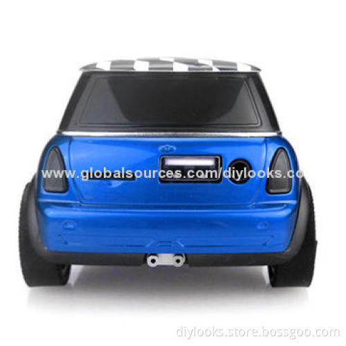 Music Car Style Mini Portable MP3 Bass Speaker, Support microSD/TF Card, USB and FM (Blue)